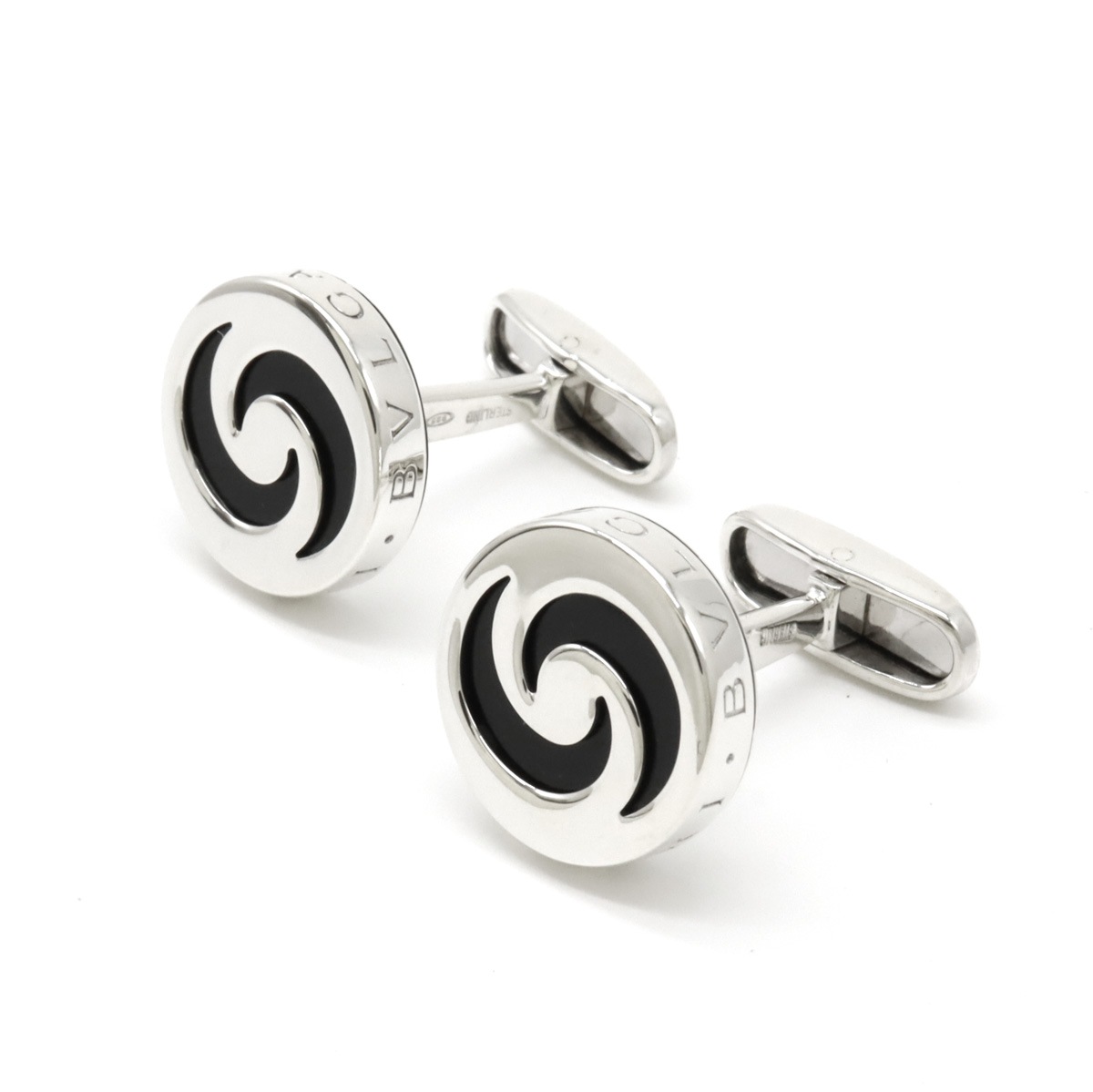 アレグラ オプティカル オニキス カフス カフリンクス カフスボタン SV925 シルバ