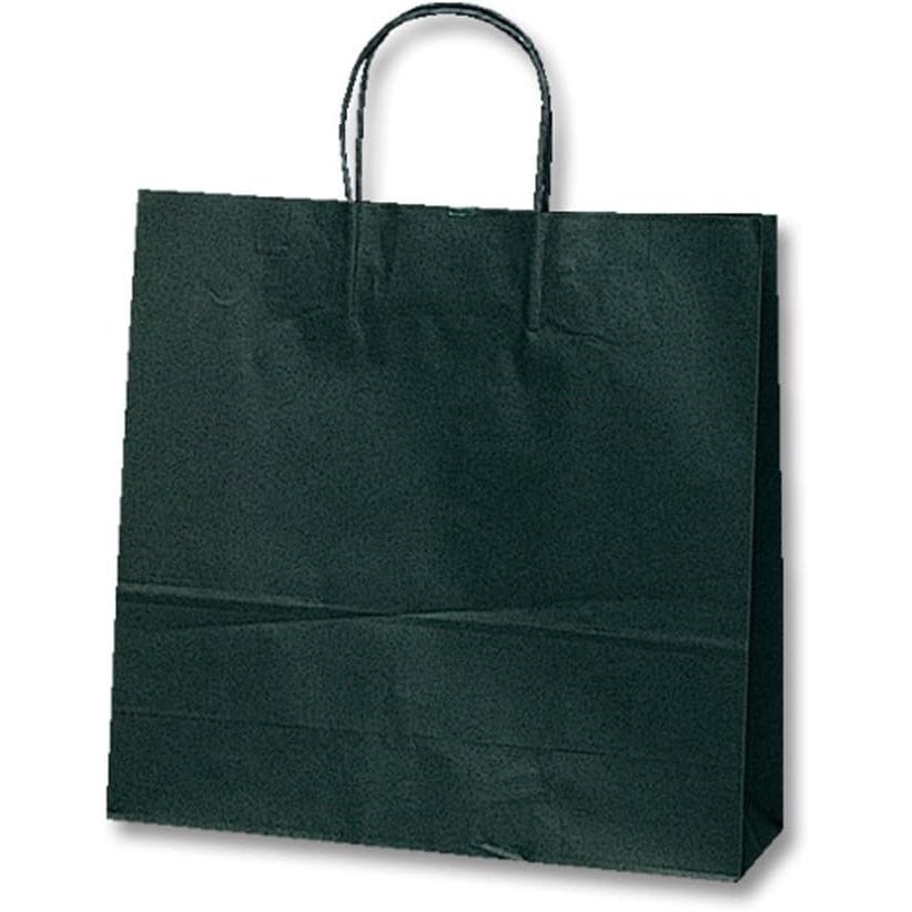 （まとめ買い）シモジマ HEIKO 手提げ紙袋 25チャームバッグ 25CB 3才 黒無地 50枚 幅320xマチ115x高310mm 003254400 [x3セット]