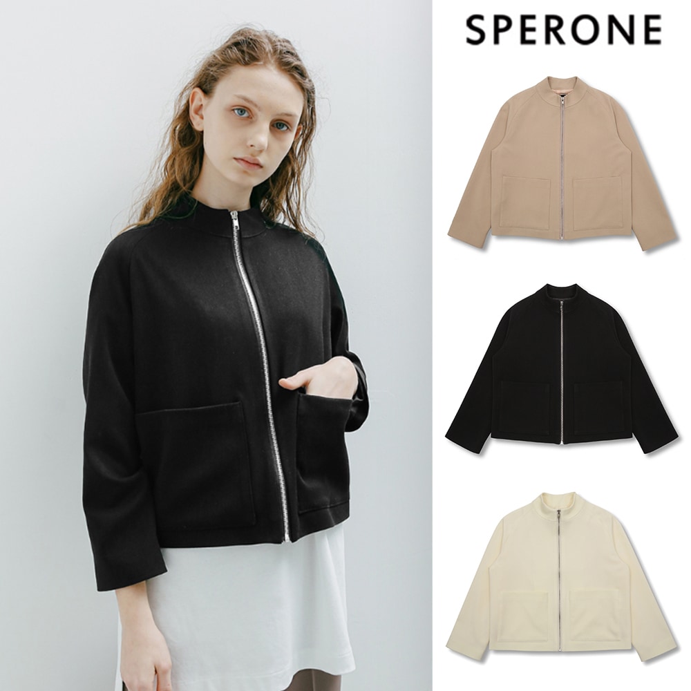 [SPERONE] Zip Up Trucker Jacket