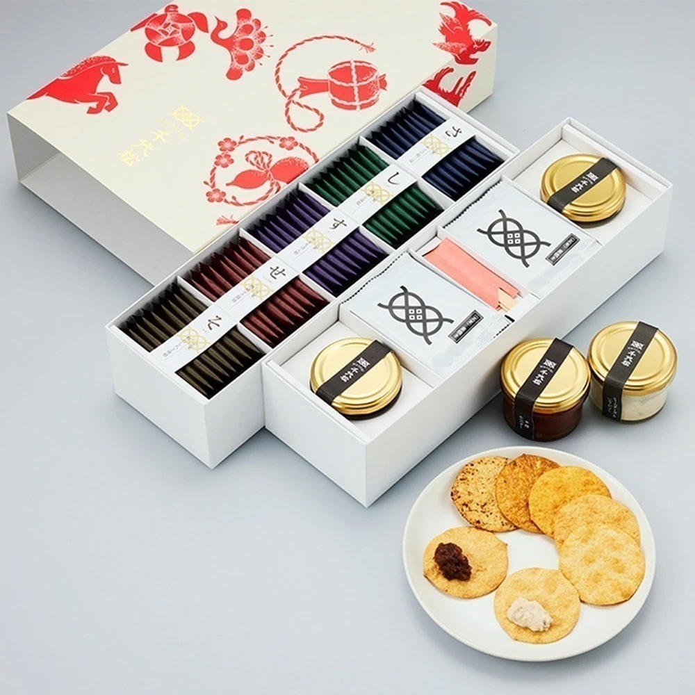 玄米のディップせんべい(20枚＆ディップ2種)　さしすせそ玄米せんべい40枚