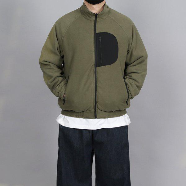 WBHメンズビッグサイズデュアルムードリバーシブルフリースジャケット