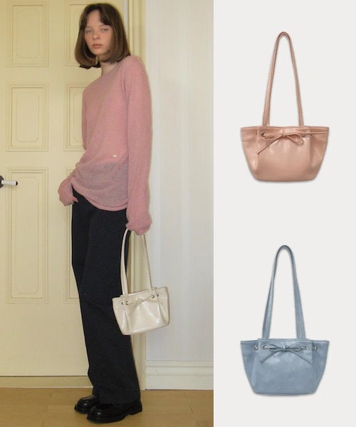 SOMEWHERE BUTTER ♥ Hoa Mini Bag/追跡付 Qoo10 SOMEWHERE BUTTER Hoa Mini Bag ミニ バッグ