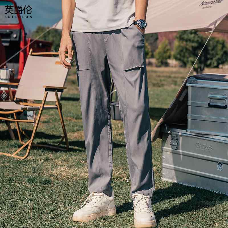 メンズ パンツ ボトムス ズボン ロング ストレッチ 通気性 軽量 スウェット スリム カジュアル 普段使い アウトドア スポーツ ワーク 外出 メンズ 夏