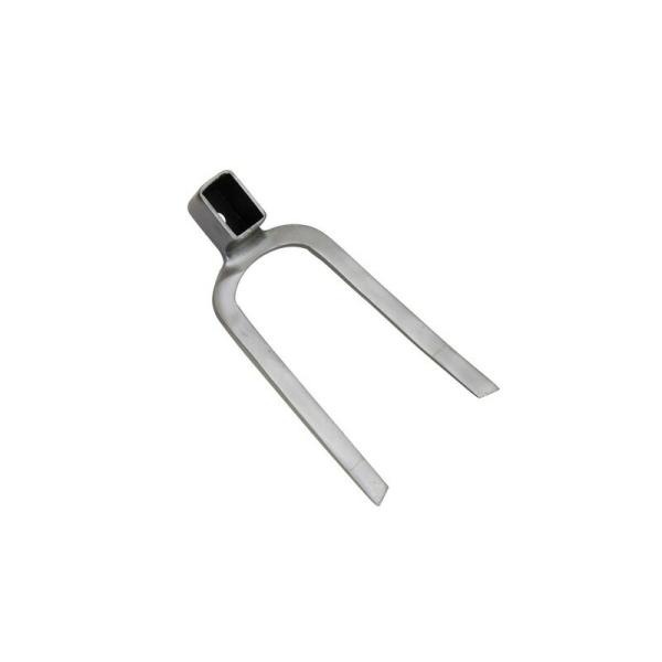 千吉 金 選べる ステン二本爪鍬 中 ヘッド 園芸道具 鍬 特殊鍬