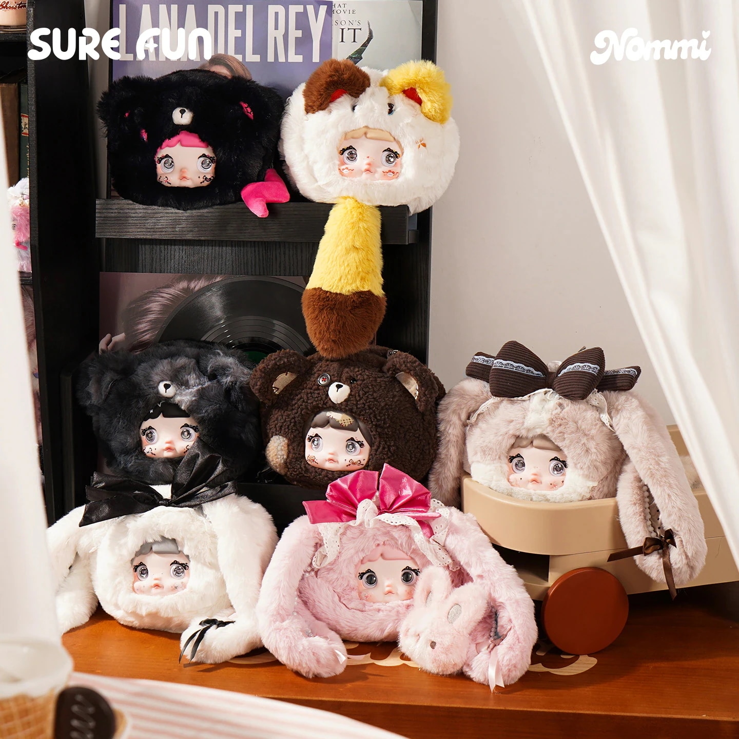 NOMMI-公式収納バッグ 全6種+1隠し ブラインドボックス ガジェットポーチ かわいいギフト プレゼント