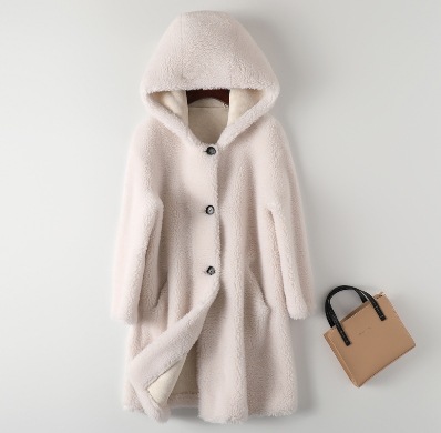 デート モテコーデ アウター コート もこもこアウター 袖あり 長袖 襟なし もこもこ モコモコ ふわふわ フード付き ポケット 前開き ボタン かわいい 可愛い カジュアル おしゃれ