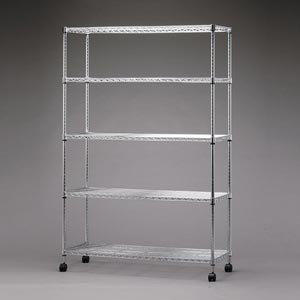 アイリスオーヤマ SE-1218 スチールラック メタルラック シンプル メタルシェルフ(5段・幅120×奥行46×高さ183.5cm)ポール径25mm SE1218