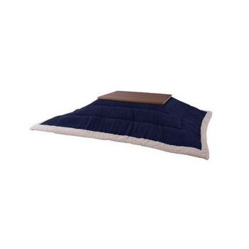 東谷 薄掛コタツ布団 230x190cm 長方形 ネイビー KK-142NV