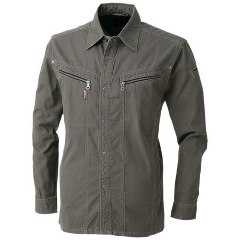 CUC　DOG 8161-08-L 長袖シャツ カーキ L　#8161-08-L