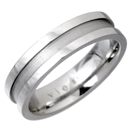 ヴィー vie ステンレス ライン リング 金属金属アレルギー対応