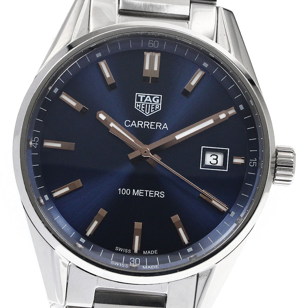 タグホイヤー TAG HEUER WAR1112 カレラ デイト クォーツ メンズ 内箱・保証書付き_893194【中古】 87,065円