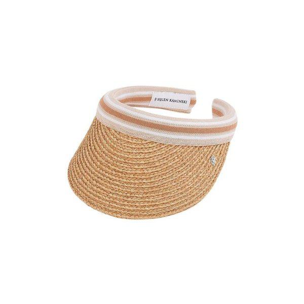 [ヘレンカミンスキー] SS26 女性 ビアンカ8 バイザー ハット HAT52203 NATURAL NOUGAT STRIPE