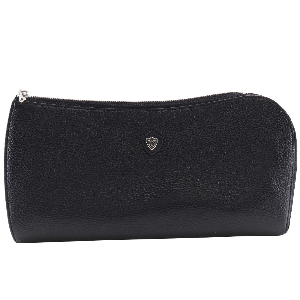 アンジェ クラッチバッグ レザー 黒 メンズ 中古品