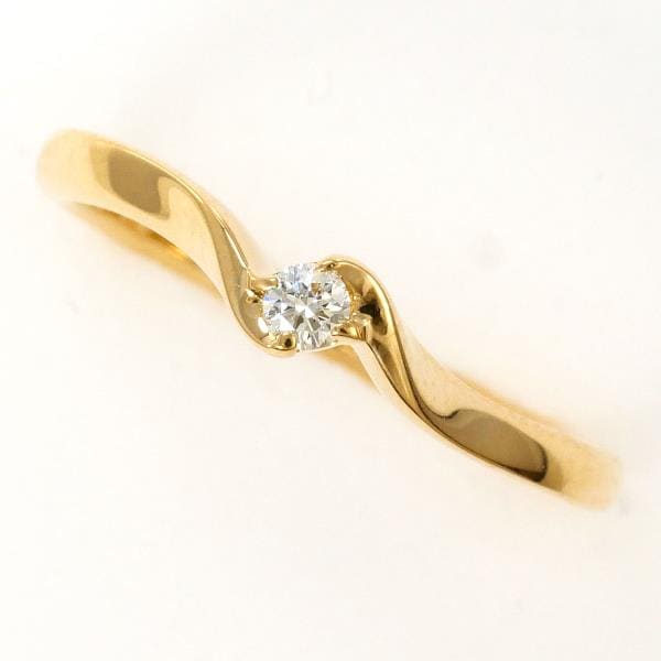 4℃ K18YG リング 指輪 9.5号 ダイヤ 総重量約2.0g ジュエリー 中古