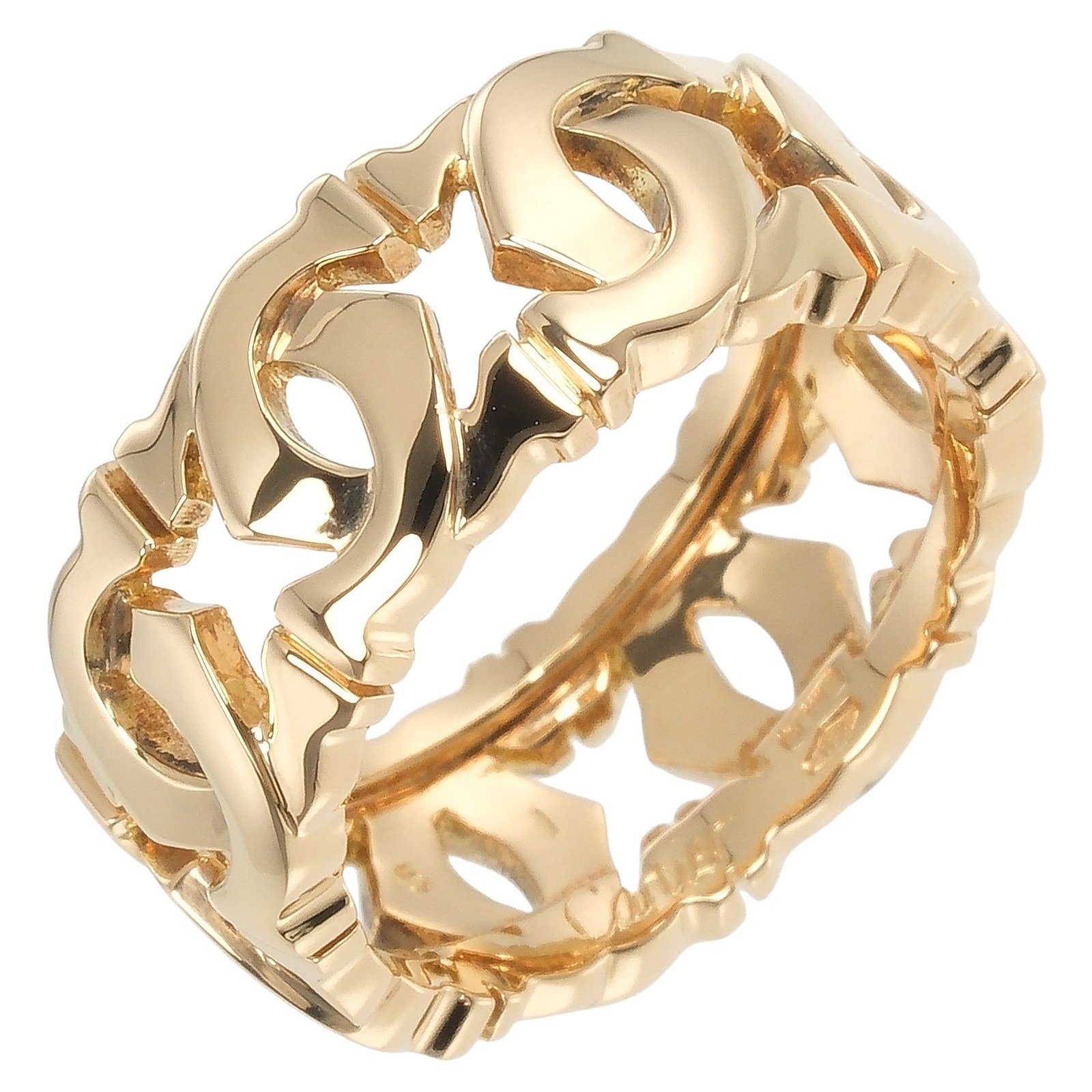 アントルラセ リング・指輪 K18イエローゴールド 10号 約7.45g レディース 中古品 Aランク