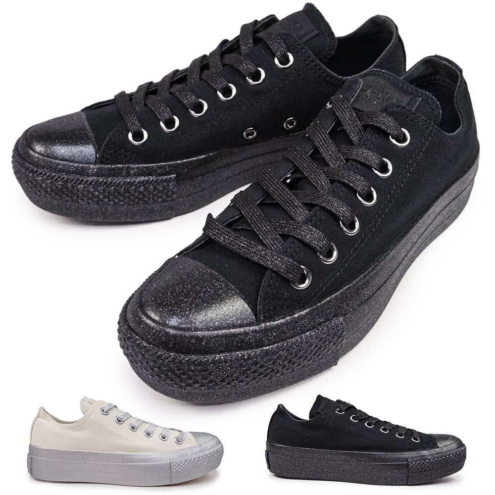 オールスター PLTS グリッターボトム OX ローカット 厚底 ラメ スニーカー レディース