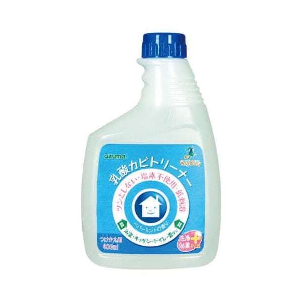 （まとめ）アズマ工業乳酸カビトリーナー洗浄効果プラス付替用 400ml 1本[x5セット]