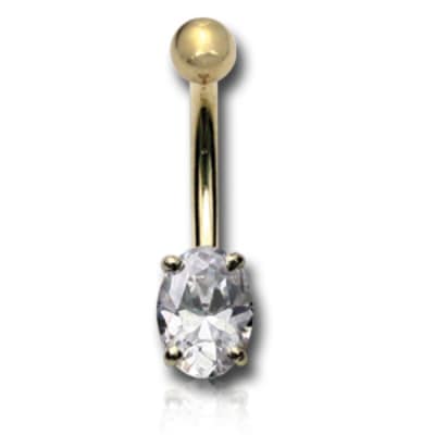 14金プチジュエルへそピアス 14G 14ゲージ ボディピアス 大人 本物 女性 高級 プレゼント