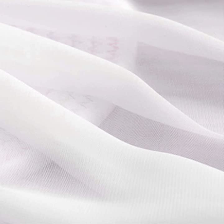 100D ソフト シフォン 生地 手芸 布 薄手 (ホワイト, 10m)