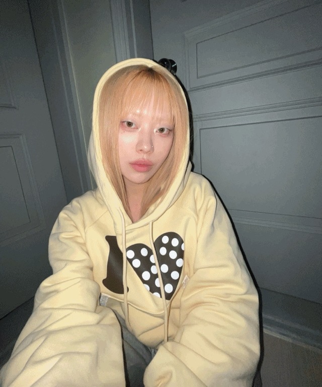 Heart Dot Lace Hoodie [3color]