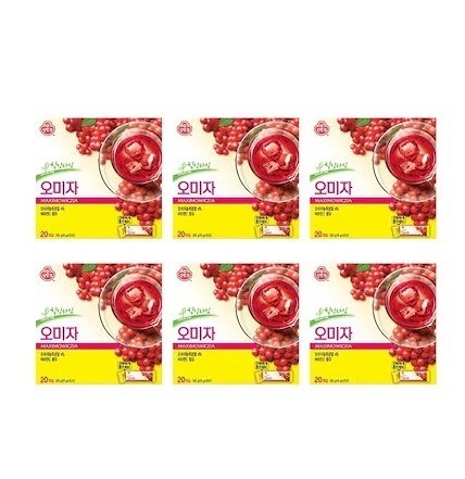 【甘酸っぱい】オットギ オミジャ茶（五味子茶）18g×20包×6箱／韓国伝統茶・液状タイプ