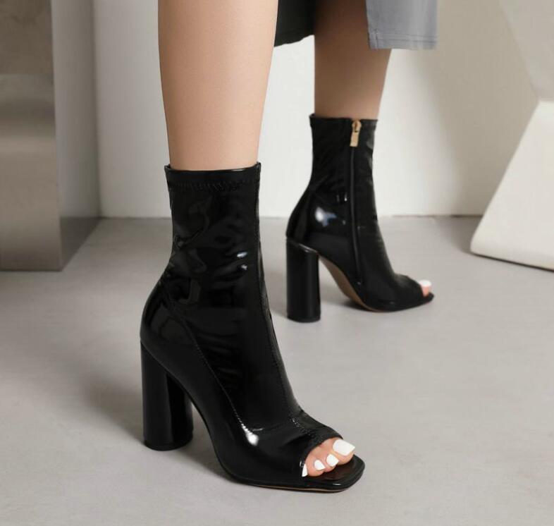 特売セールサマーブーツ　ブーツサンダル　ブーティー　ショートブーツ 歩きやすい 痛くない 靴 シューズ 軽い 可愛い 夏サンダル　ハイヒール　9cmヒール　透かし　レディース靴サマーブーツ　ブーツサン