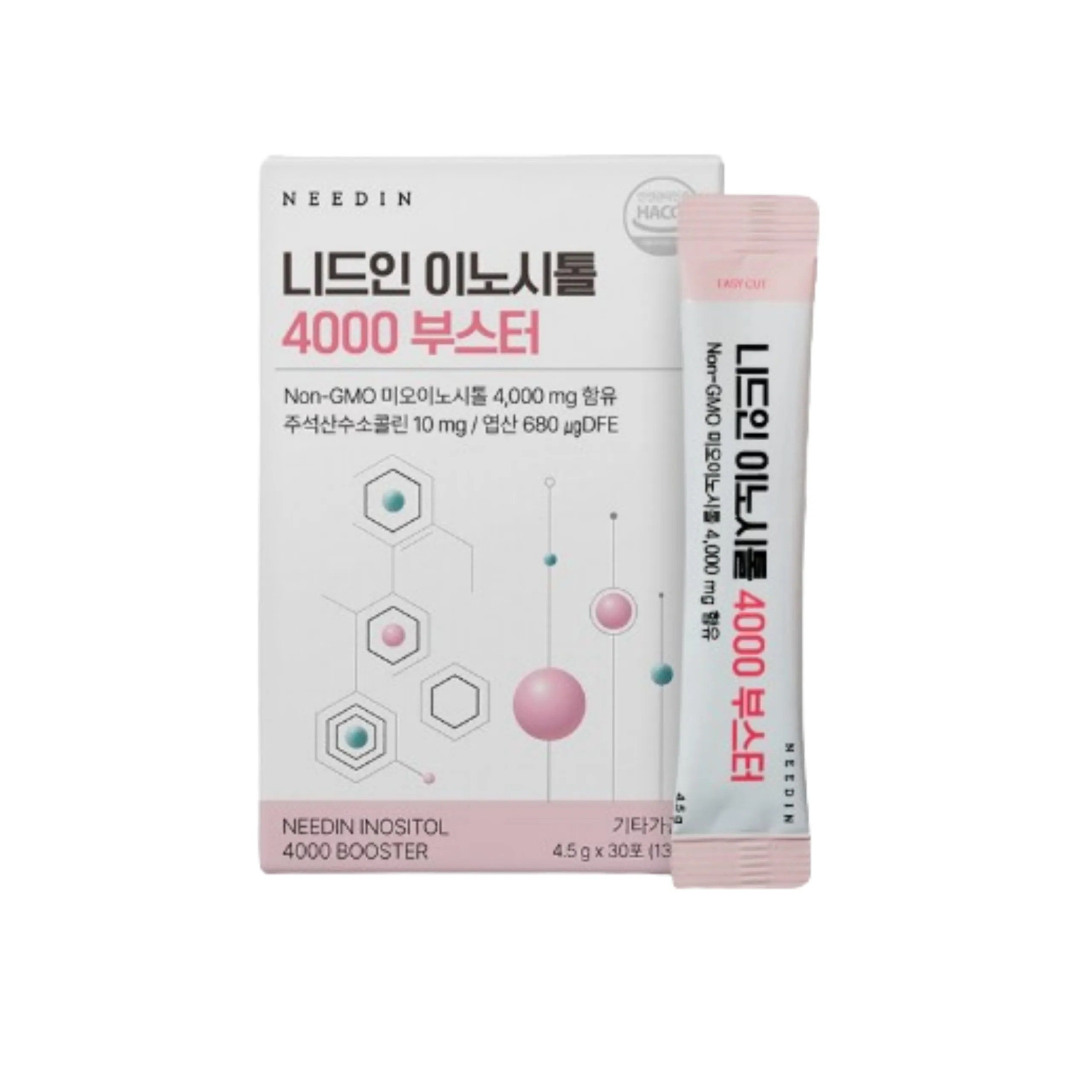 [24FW/New]イノシトール 4000ブースター 1箱(30包) #Non-GMO 4,000mg/1包 #コリン #葉酸 #女性の健康管理