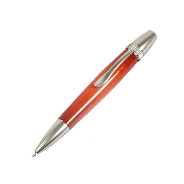 日本製 Air Brush Wood Pen キャンディカラー ボールペン（ギター塗装）パーカータイプ/芯：0.7mmOrange/カーリーメイプル