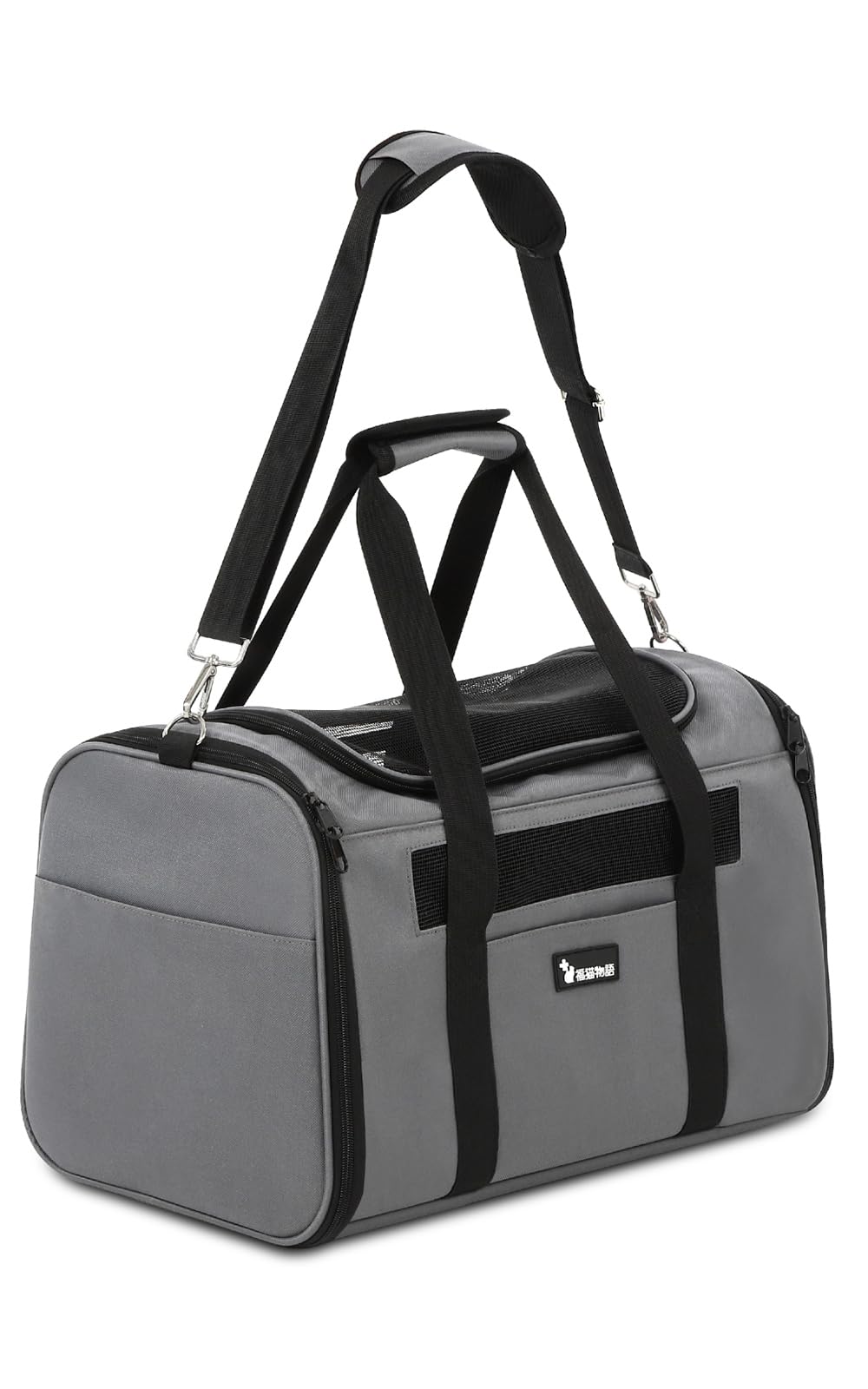 福猫物語 猫のスヤスヤゆりかご 猫専用キャリーバッグ まるでホテル 本能的に落ち着く環境 猫ちゃんと距離が近いショルダーベルト 3方向通気口 高反発クッション 大型ポケット2つ 標準ポケット2つ 折り