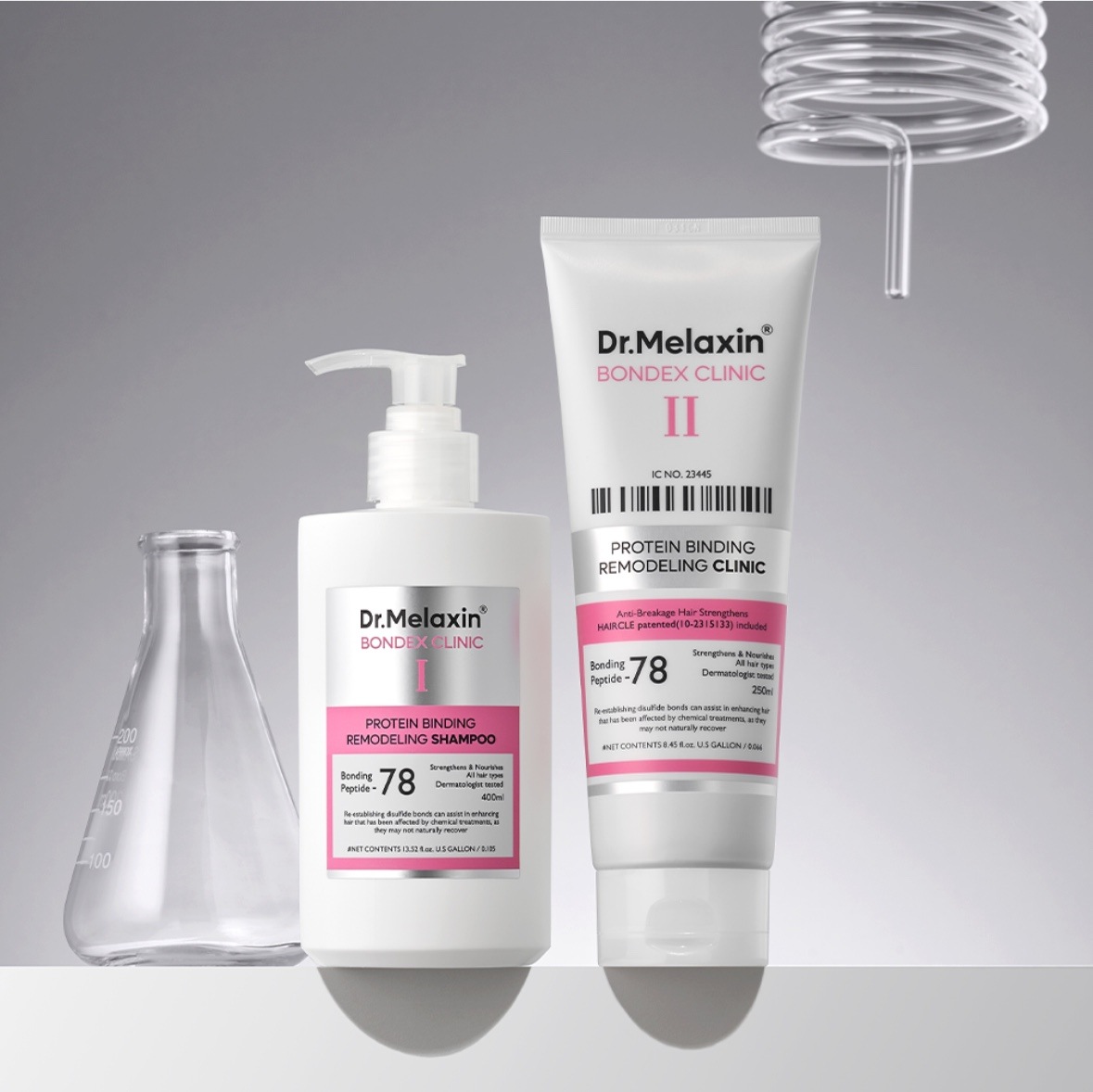 送料無料 ドクターメラキシン ボンデックス サロン リメイクアップ クリニック&シャンプー2点セット / クリニック&シャンプーライン / ダメージヘアは最大123%改善 7,410円