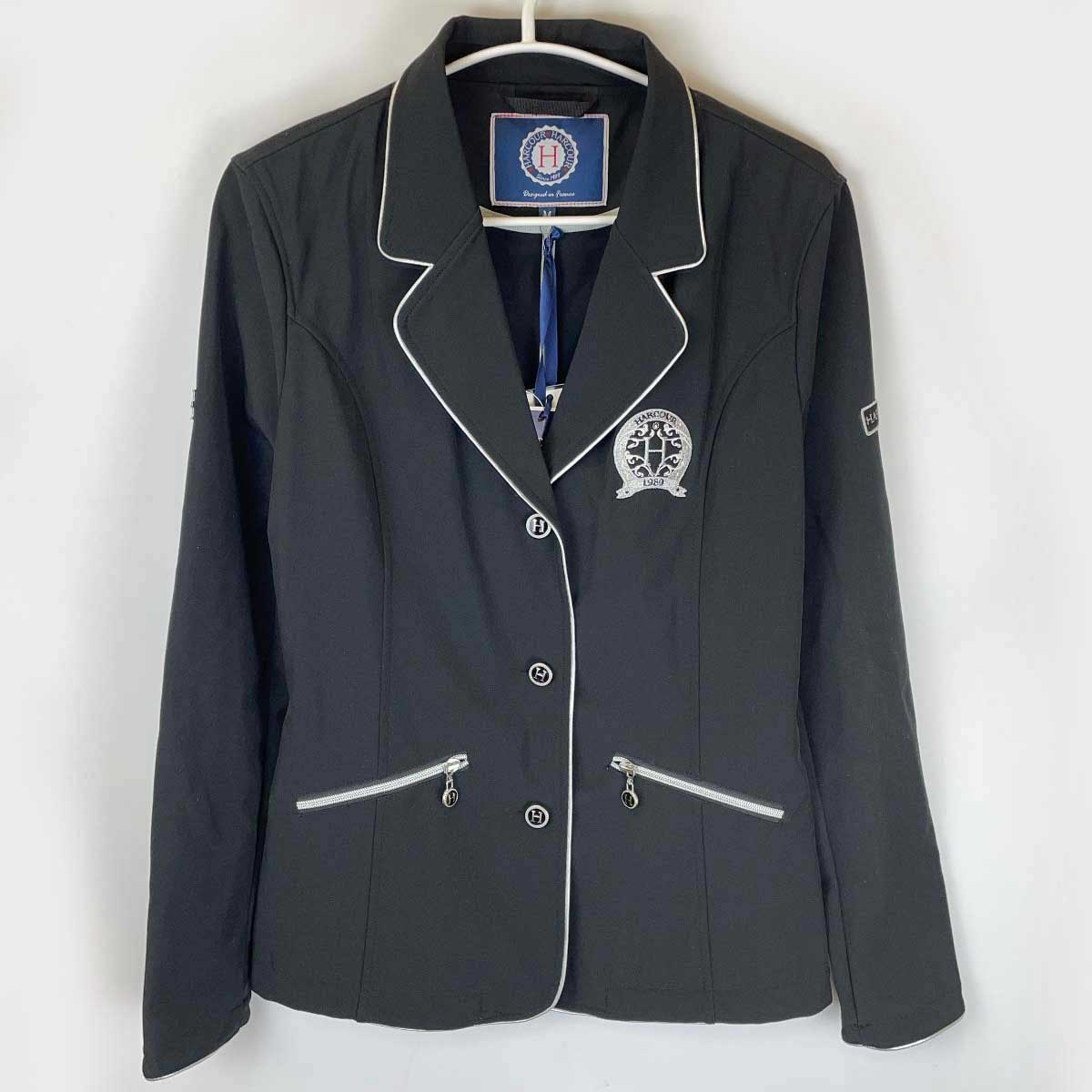 【中古・未使用品】HARCOUR アークール チアラ コンペティション ジャケット 競技用 M ブラック HA-CP-15SS02LA レディース 乗馬 馬術