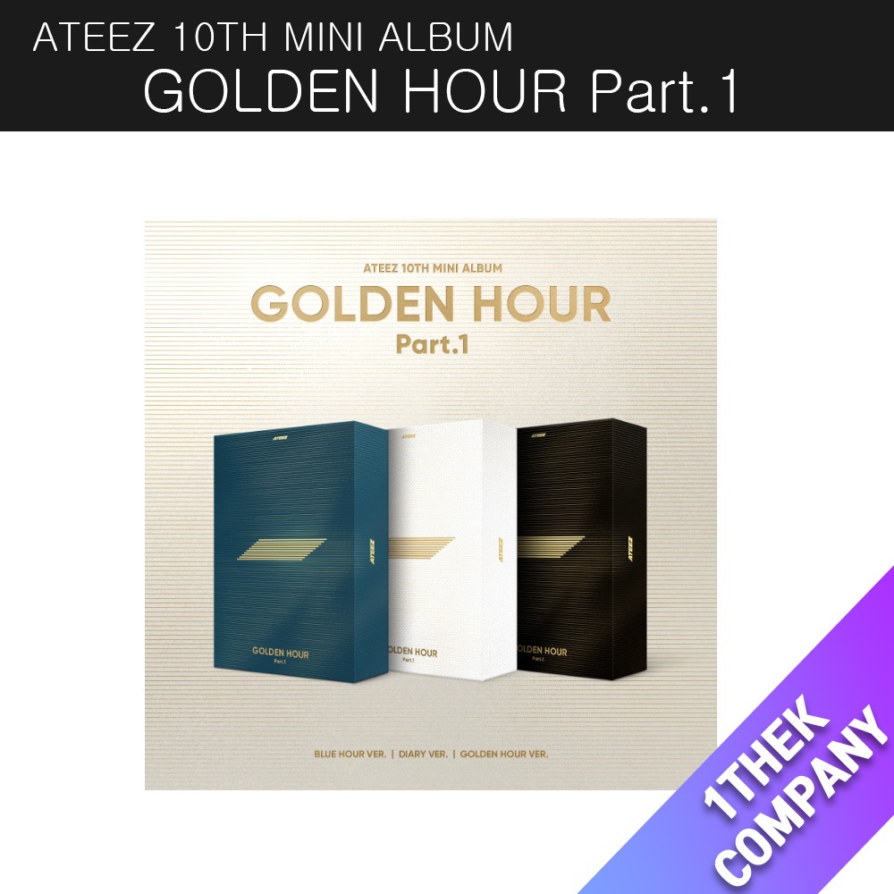 （３種セット） ATEEZ - 10TH MINI ALBUM [GOLDEN HOUR : Part.1]