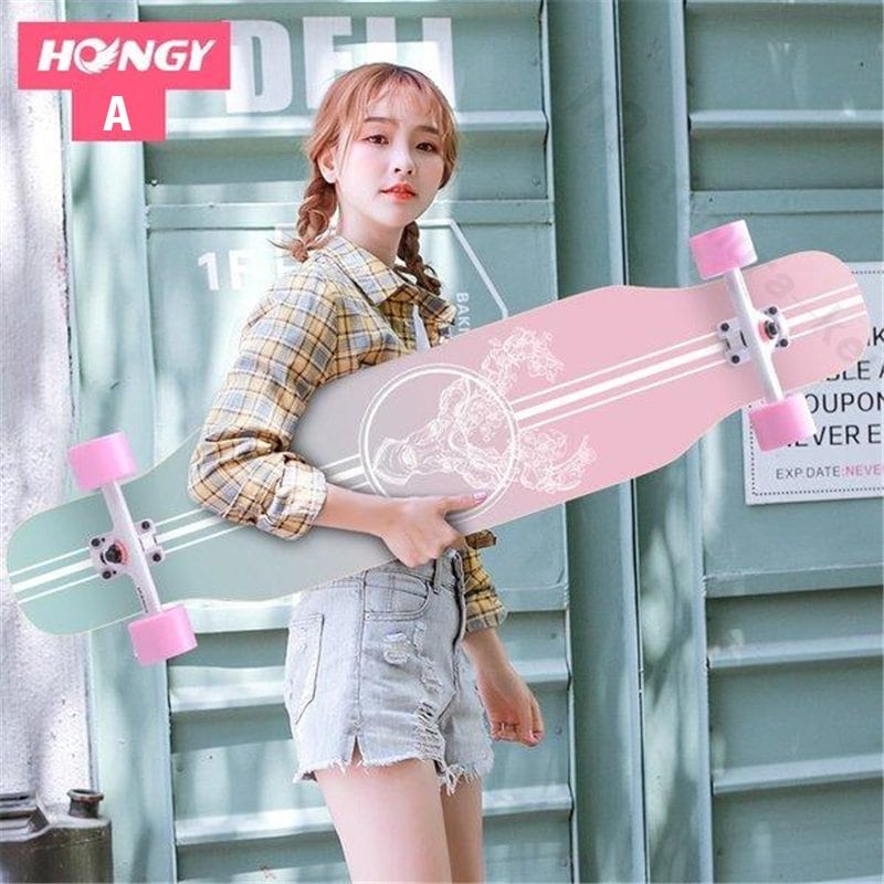 ロングスケートボード S ロンスケ ロングボード スケボーコンプリート dancingスケボー