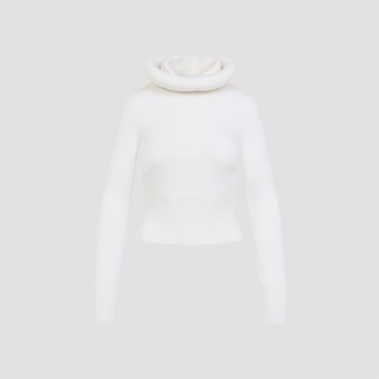 ALAIA Women Sweater AA9G0071K133B 000 BLANC
