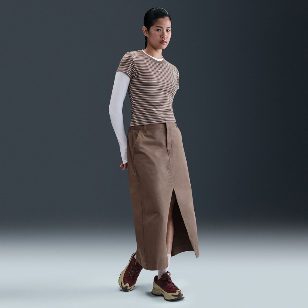 ナイキ ナイキ スポーツウェア チル ニット レディース スリム ストライプ Tシャツ HF9525-233 6,447円