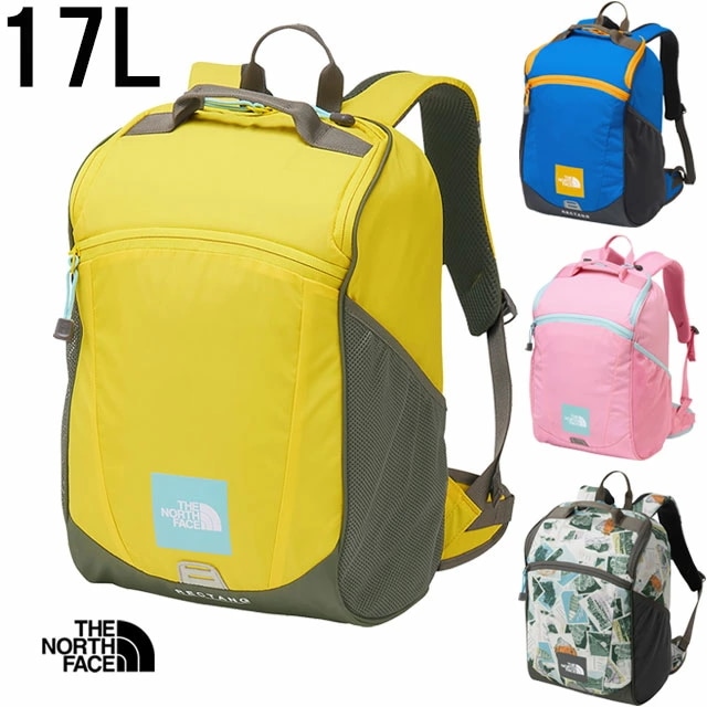 ザ・ノース・フェイス キッズ 男の子 リュック K レクタング 17L ジュニア 女の子 バックパック デイパック アウトドア バッグ タブレットスリーブ トレッキング NMJ72359 ブルー イエ