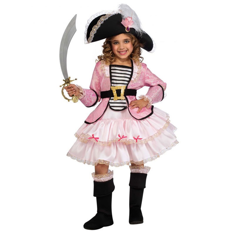 コスプレ 仮装 パイレーツプリンセス 子供用 S 【 コスプレ 衣装 ハロウィン 仮装 コスチューム 子供 海賊 こども 女の子 キッズ パーティーグッズ 子ども用 】