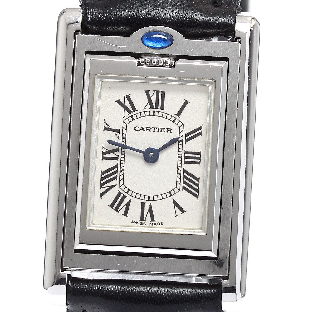 カルティエ CARTIER W1011155 タンクバスキュラントSM クォーツ レディース _898888【中古】