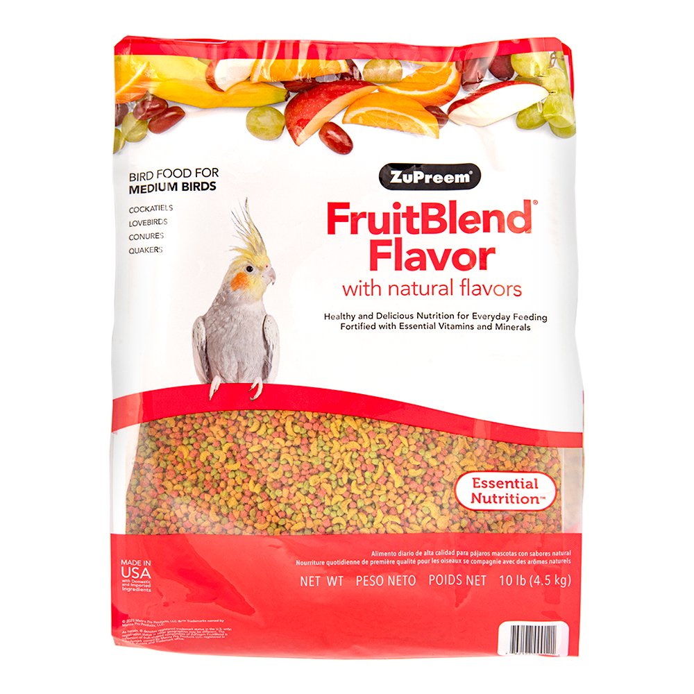 ズプリーム　フルーツブレンド　Ｍ　オカメインコ用　１０ｌｂ（約４．５ｋｇ）　ＣＲＣ55―20―10―10―00