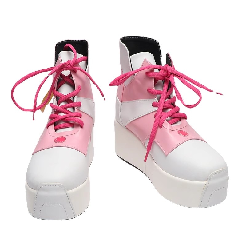 コスプレ靴 桜巫女 コスプレ さくらみこ 変装用 下駄 シューズ 長靴 コスプレ クリスマス ハロウィン