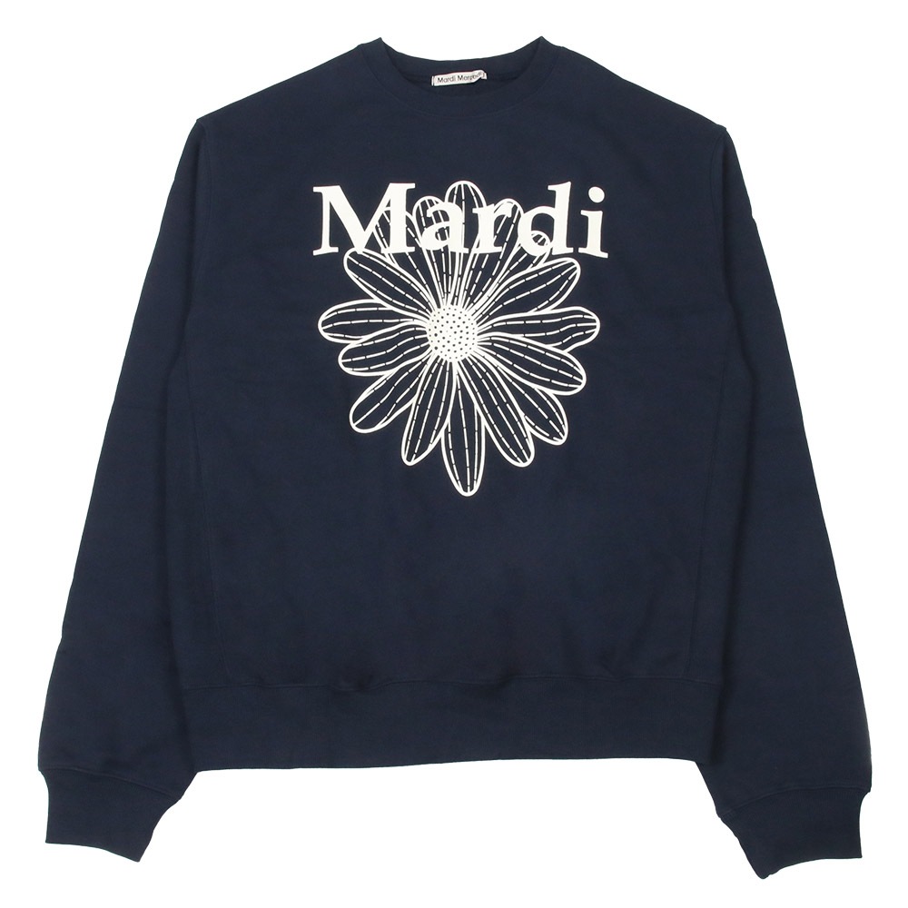 OVERSIZED SWEATSHIRT FLOWERMARDI NAVY IVORY 長袖 レディース 韓国 ファッション アパレル