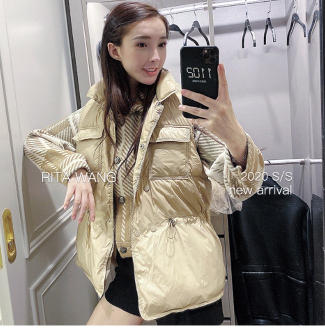 ダウンベスト コンパクトダウン トップス レディース ダウン 大きいサイズ スノートップ 秋冬 高級 高品質 上品 大人 オシャレな 20代 30代 体型カバー INS インスタ