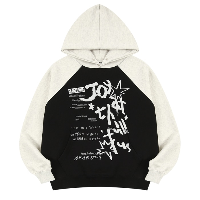 24SS JOY RAGLAN SNAP BUTTON HOODIE [OATMEAL]