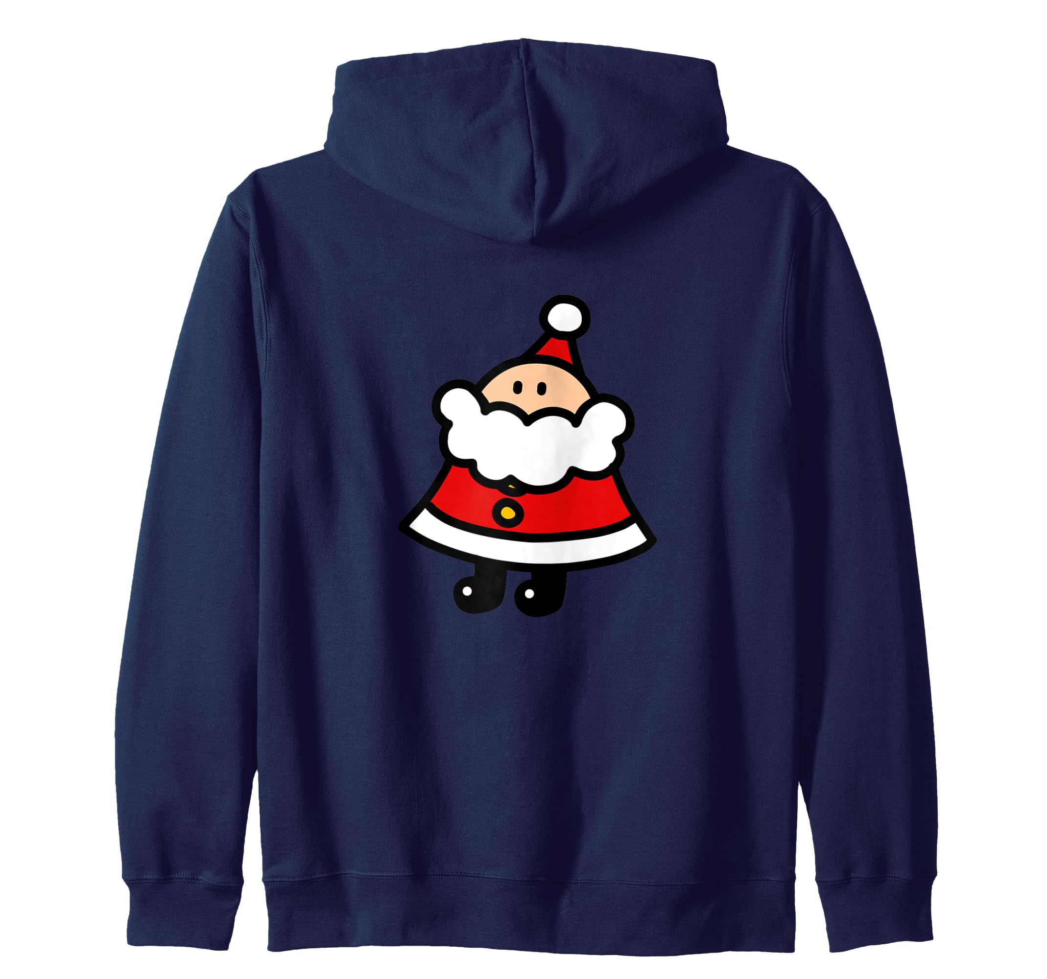 SANTAさん (C)にくきゅう王 かわいい キャラクター クリスマス Christmas サンタクロース ジップパーカー