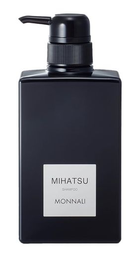 MONNALI(モナリ) ブラックシリーズ MIHATSU クレンジングシャンプー 350ML 竹炭配合の黒いシャンプー 頭皮ケア対応 無添加処方