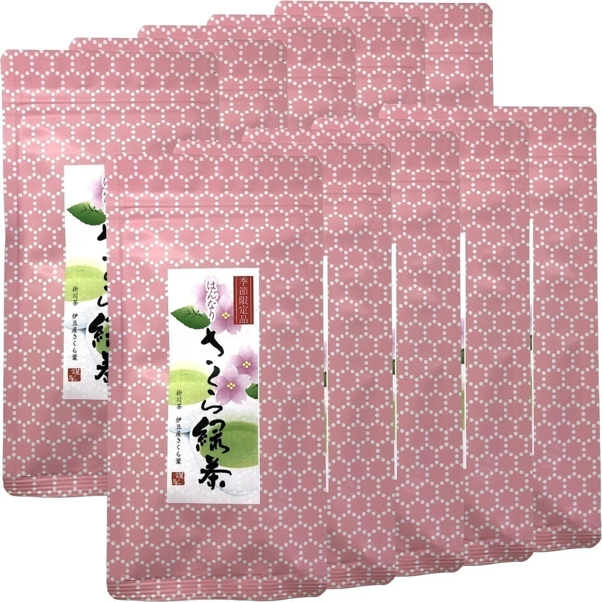 国産100% さくら緑茶 50g10袋セット 掛川産深蒸し緑茶 静岡産桜葉 健康 ダイエット ギフト プレゼント 父の日 御中元 2026 プチギフト お茶 内祝い チャイ