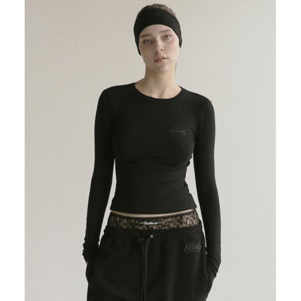 BADBLOOD Beyond Soft Long Sleeve Black w-tee24-002