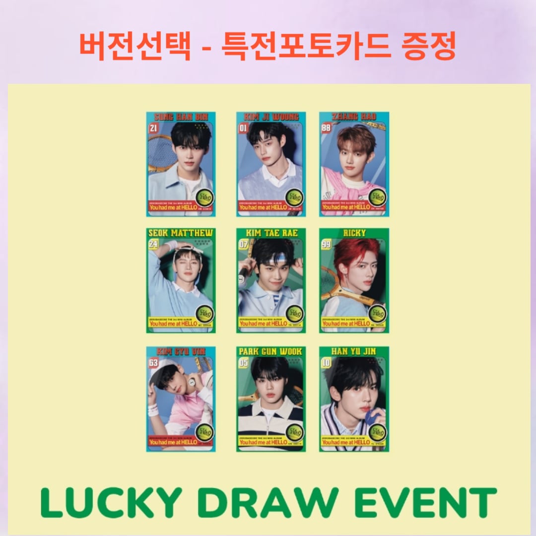 [未開封新品] [特典フォトカード贈呈] ZERO BASEONE - You had me at HELLO 3集ミニアルバム ズバージョン ポカアルバムセット