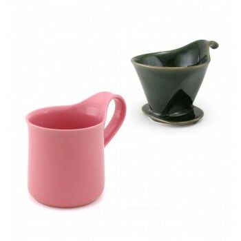 ZERO JAPAN（ゼロジャパン） ドリッパー＆カフェマグセット ドリッパートレイ付 DMZ-16 AGN/ROS