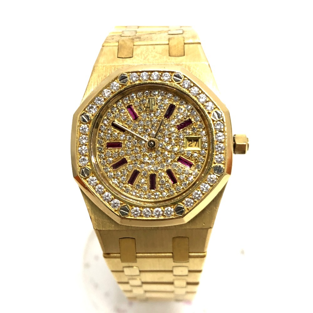 AUDEMARS PIGUET オーデマ・ピゲ 腕時計 56342BC.0789BC K18無垢 ロイヤルオーク ダイヤベゼル 文字盤ダイヤ 30mm ミディアム 自動巻 時計 K18 ゴールド